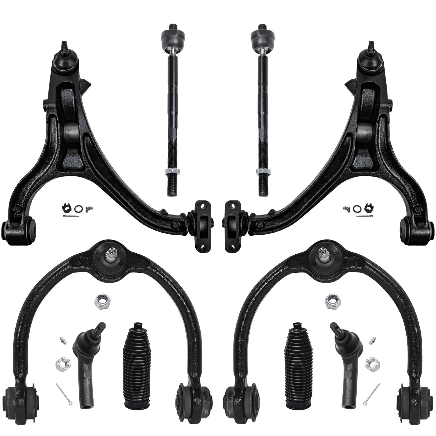 Detroit Axle - 10pc Front Control Arms Kit for 2005-2010