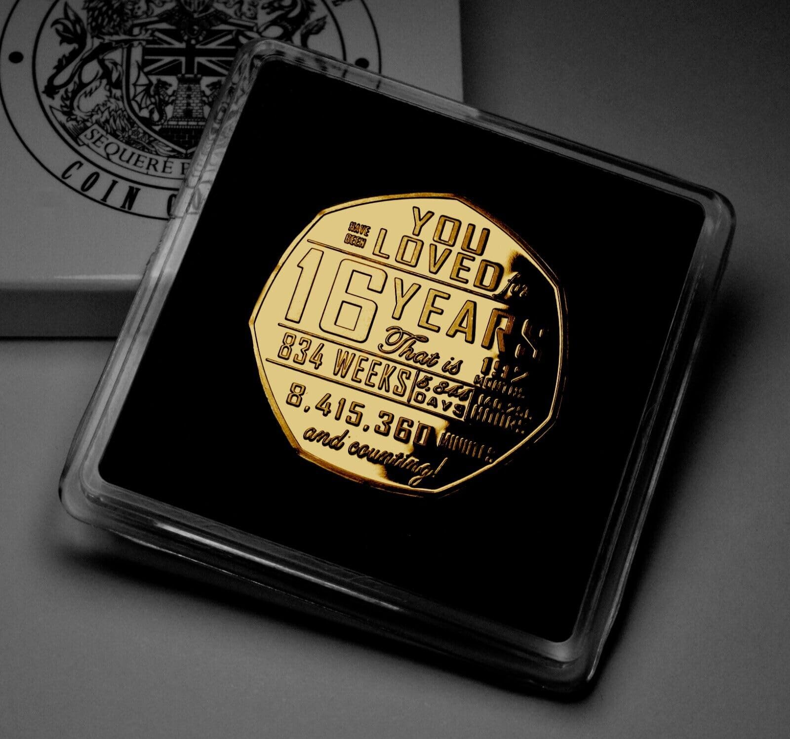 The Commemorative Coin Company Gold 16Th Birthday Commemorative In Case. Gift/Present. 16 Years Old Son/Daughter/Grandson/Granddaughter/Friend