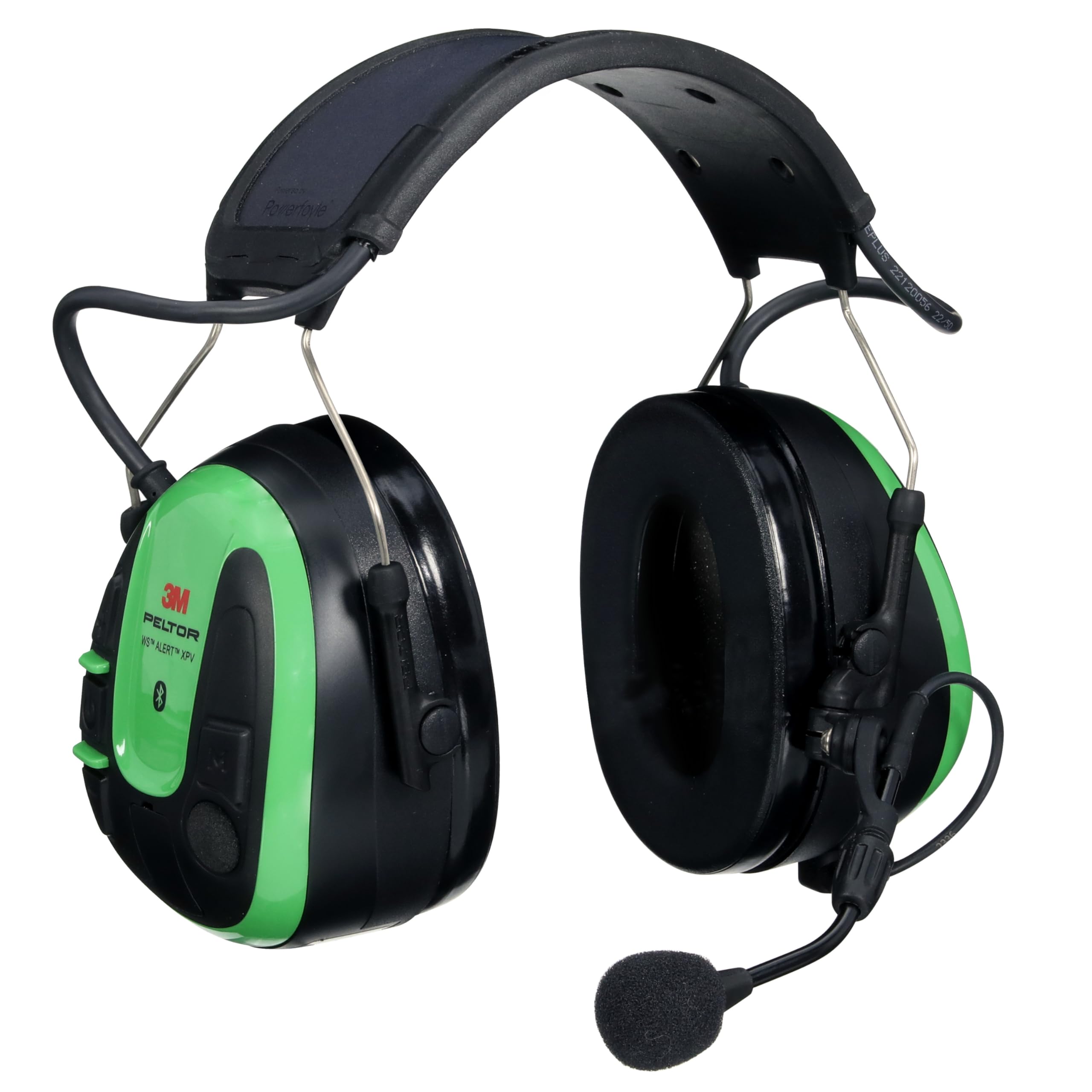 3M PELTOR WS ALERT XPV Headset-App, grün, Kopfband | solarbetrieben, MultiPoint-Bluetooth, MRX21A1WS7, 1 pro Packung