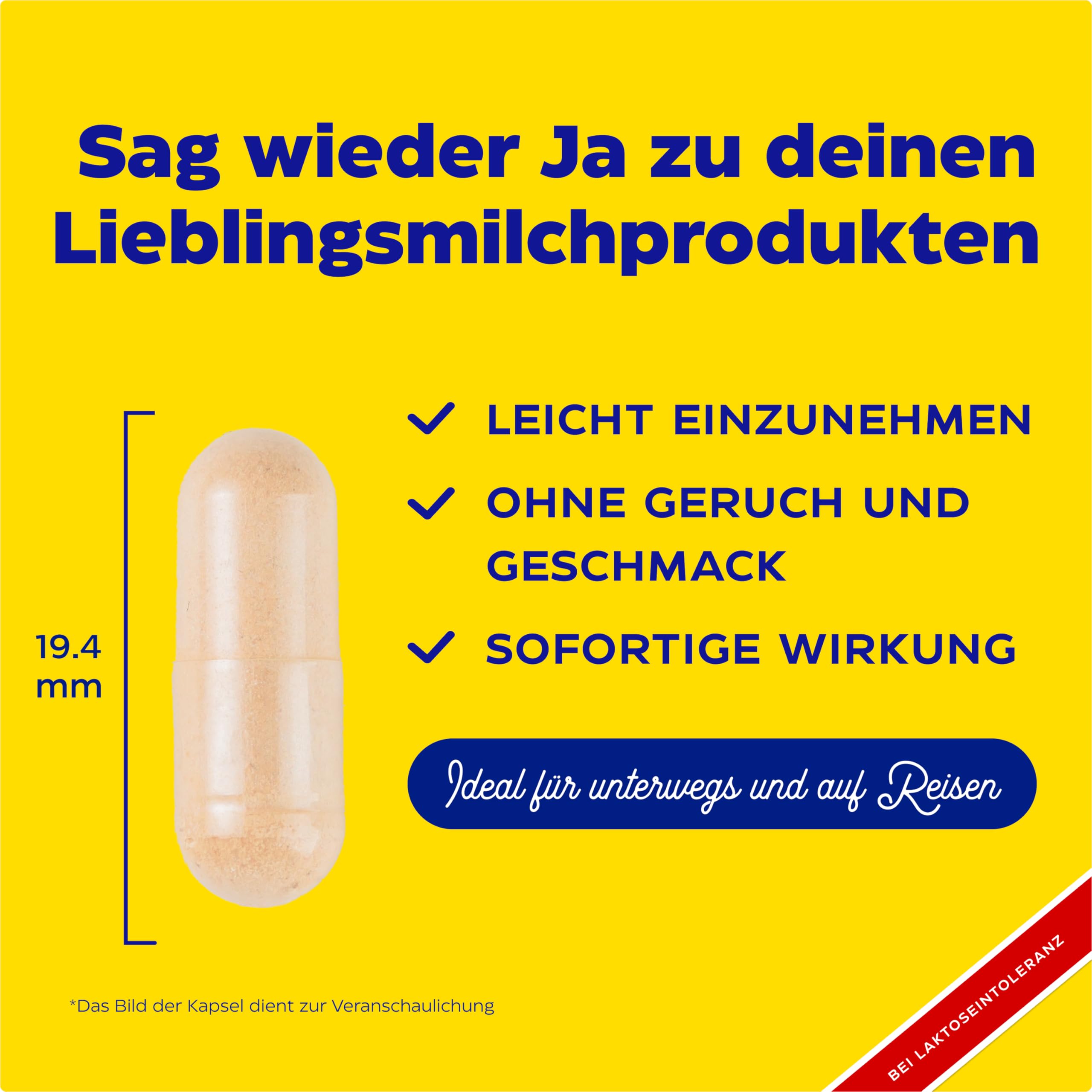 Enzymedica - Lacto, schnell wirkende Enzymformel bei Laktose- und Kasein-Intoleranz, reduziert Gase und Blähungen, angezeigt gegen Kreuzkontamination, glutenfrei, milchfrei, vegan, 90 Kapseln
