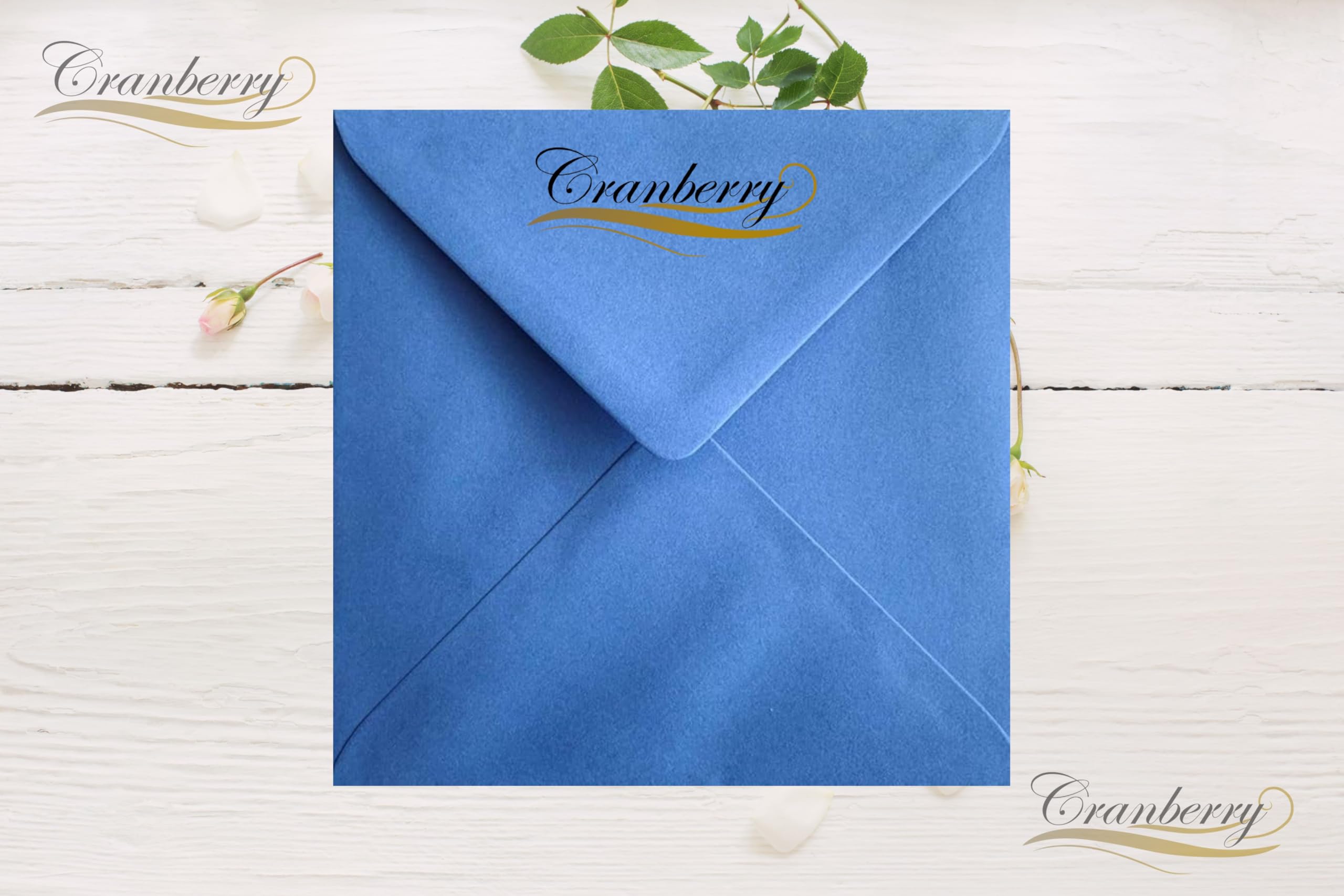 6x6 Cornflower Blue Coloured Square Envelopes Gummed 100gsm Pack of 25 - Image 2