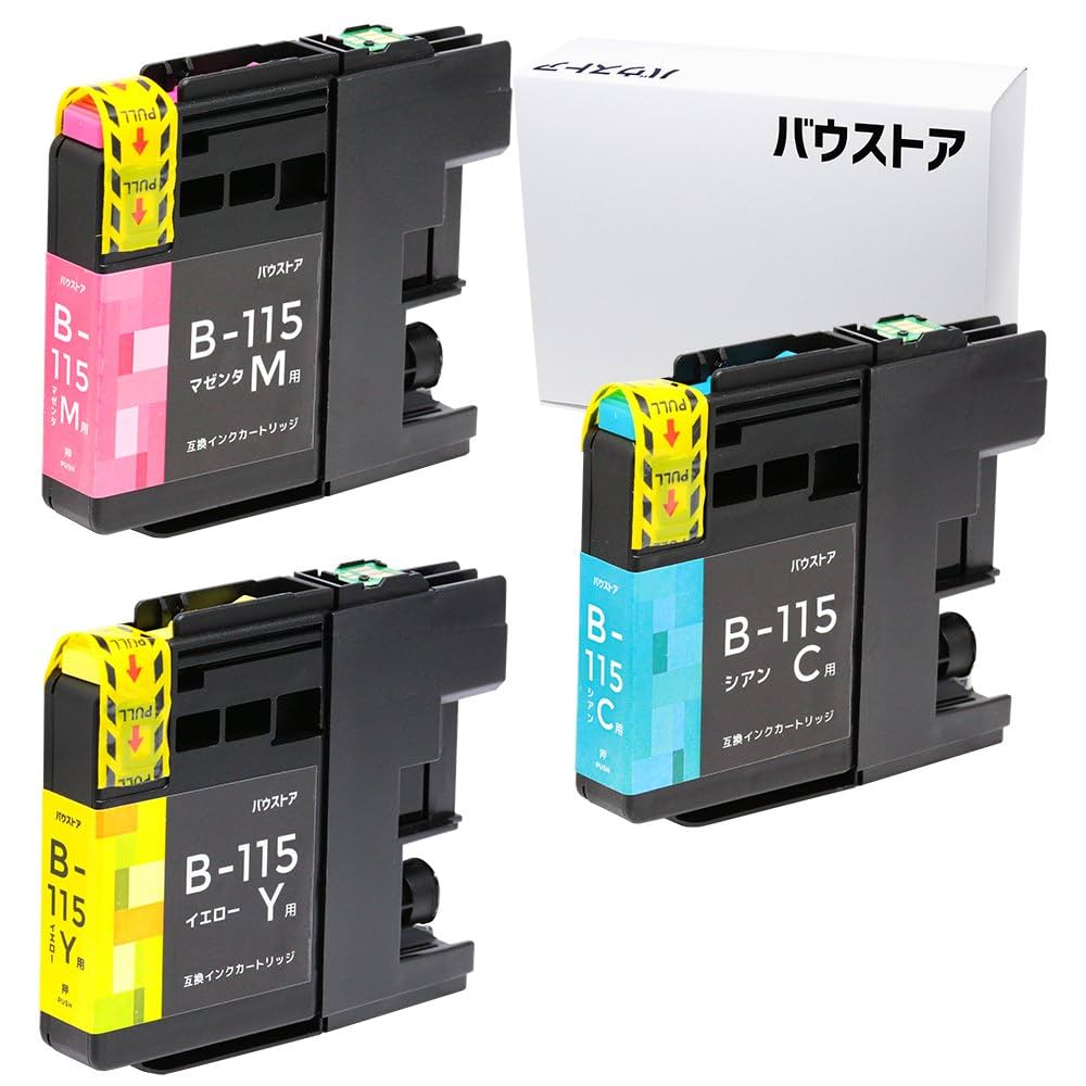 Amazon.co.jp: brother LC115 用互換インクカートリッジ C/M/Y 3