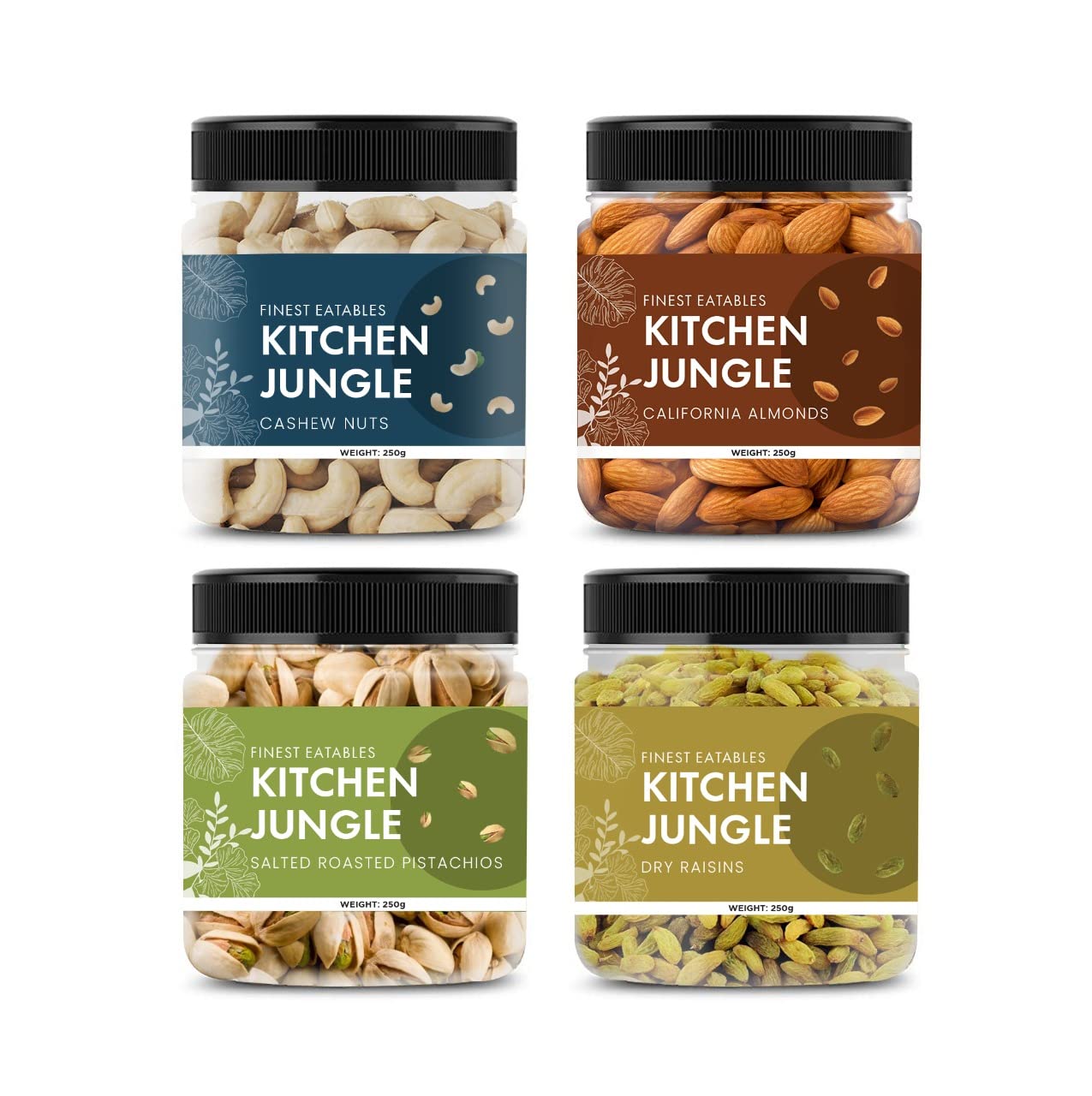 Kitchen Jungle Dry Fruits Combo Pack - (250g * 4) 1kg (Almonds, Cashews, Pistachios, Raisins) - All Premium. (B08YF6GKYP) Amazon Price History, Amazon Price Tracker