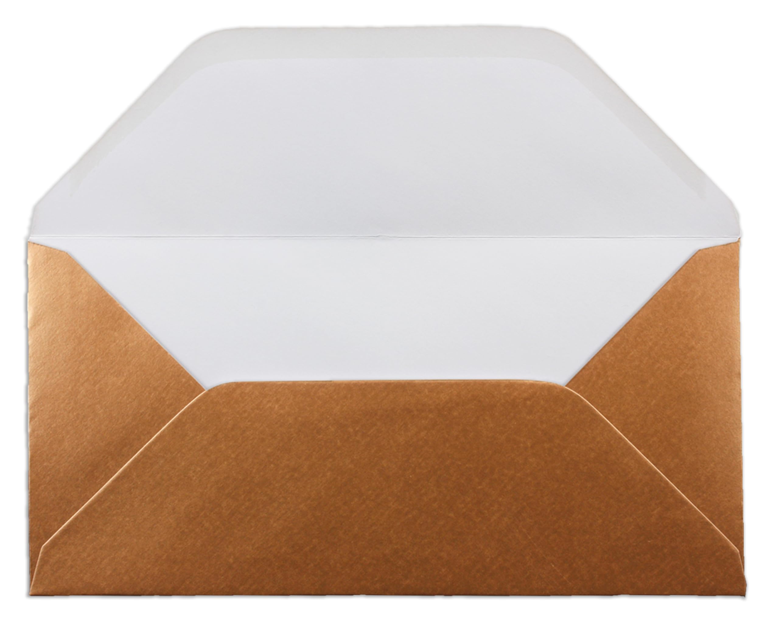 Lot de 1000 enveloppes à lettre cuivre métallisé - DIN long - 110 x 220 mm (11 x 22 cm) - Fermeture humide sans fenêtre - Idéal pour cartes d'invitation - Série FarbenFroh