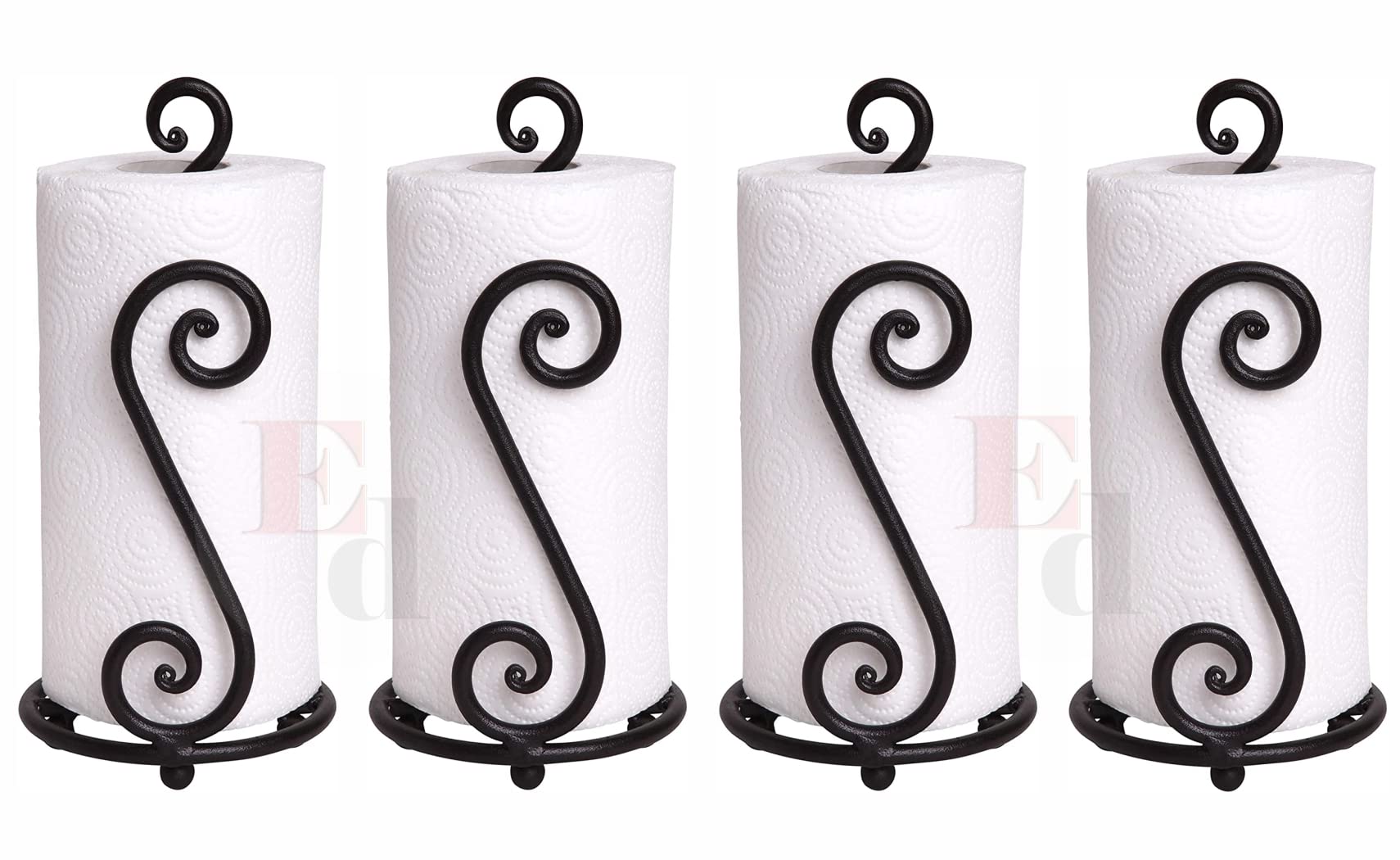 EthoweDen Toilet Paper Roll Stand Storage Organizer and Dispenser for Bathroom, Vanity, Shelf, Cabinet Organization (S-Curvy Style Set of 4) (B0BHP84569) Amazon Price History, Amazon Price Tracker