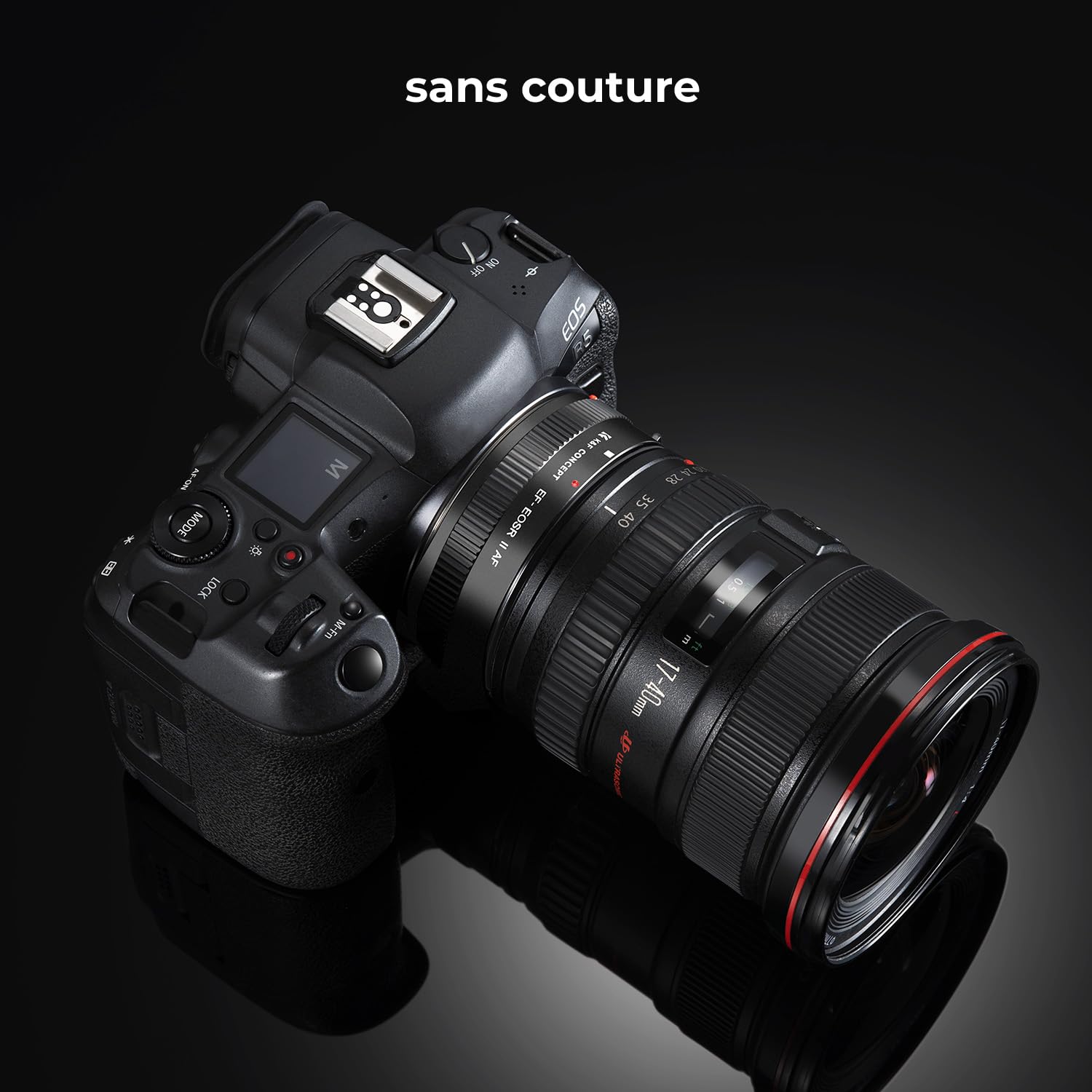 K&F CONCEPT compatibile Con Canon Auto EF/EF-S vers EOS R Adaptateur Métal avec Autofocus avec étui de Protection