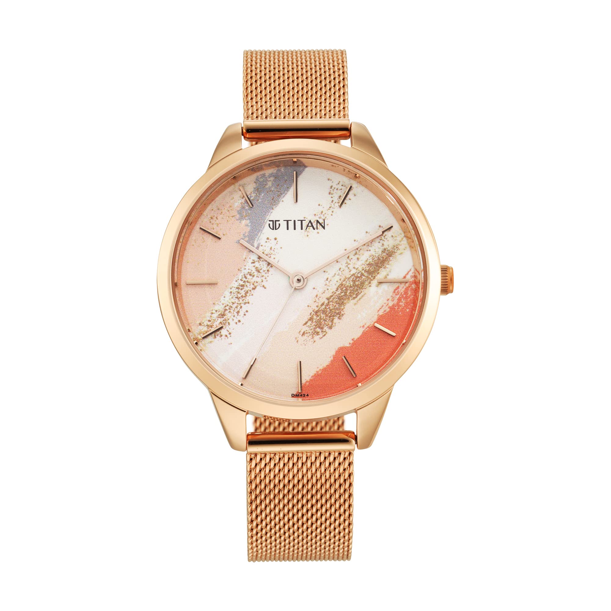 Titan Purple Glam It Up Multicoloured Dial Women Analog Watch with Stainless Steel Strap-NS2664WM01 (B09V591WXN) Amazon Price History, Amazon Price Tracker