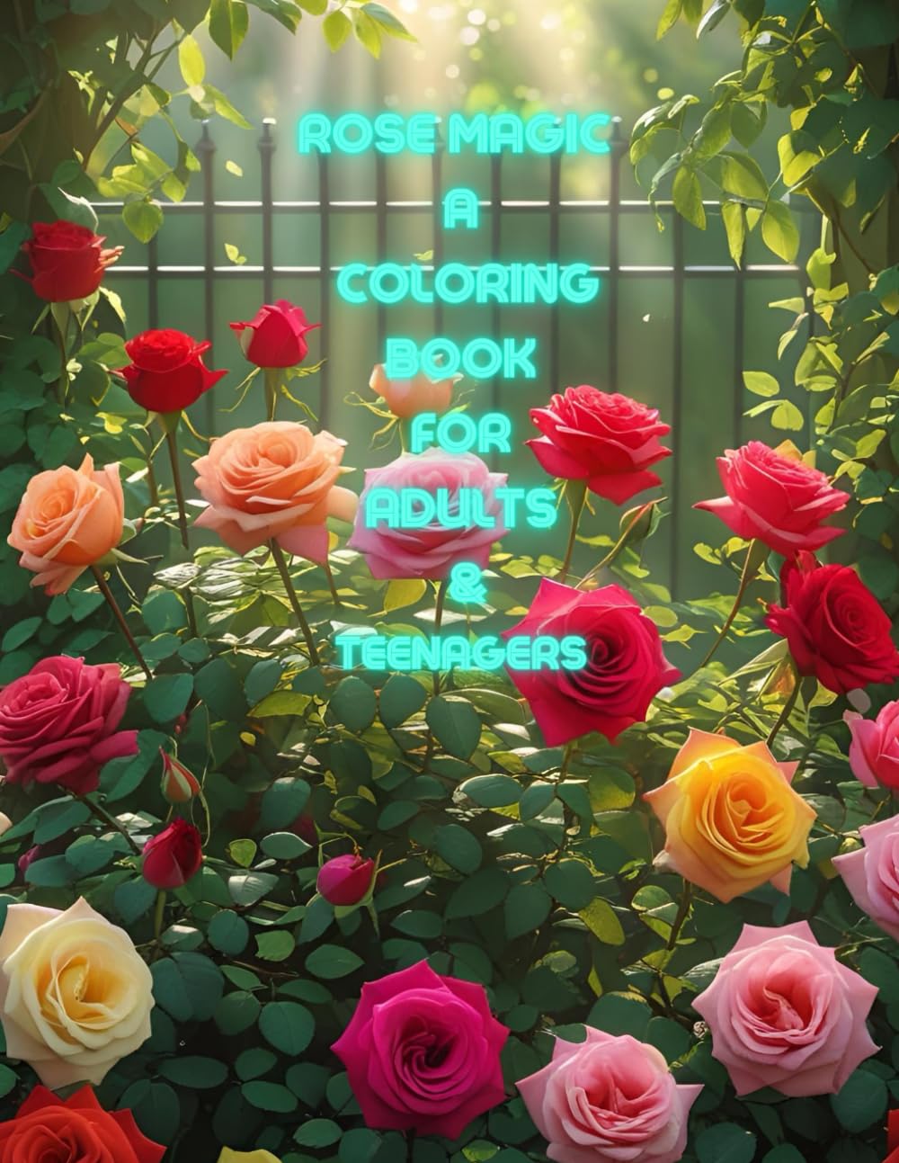 Rose Magic: A coloring book for adults & teenagers