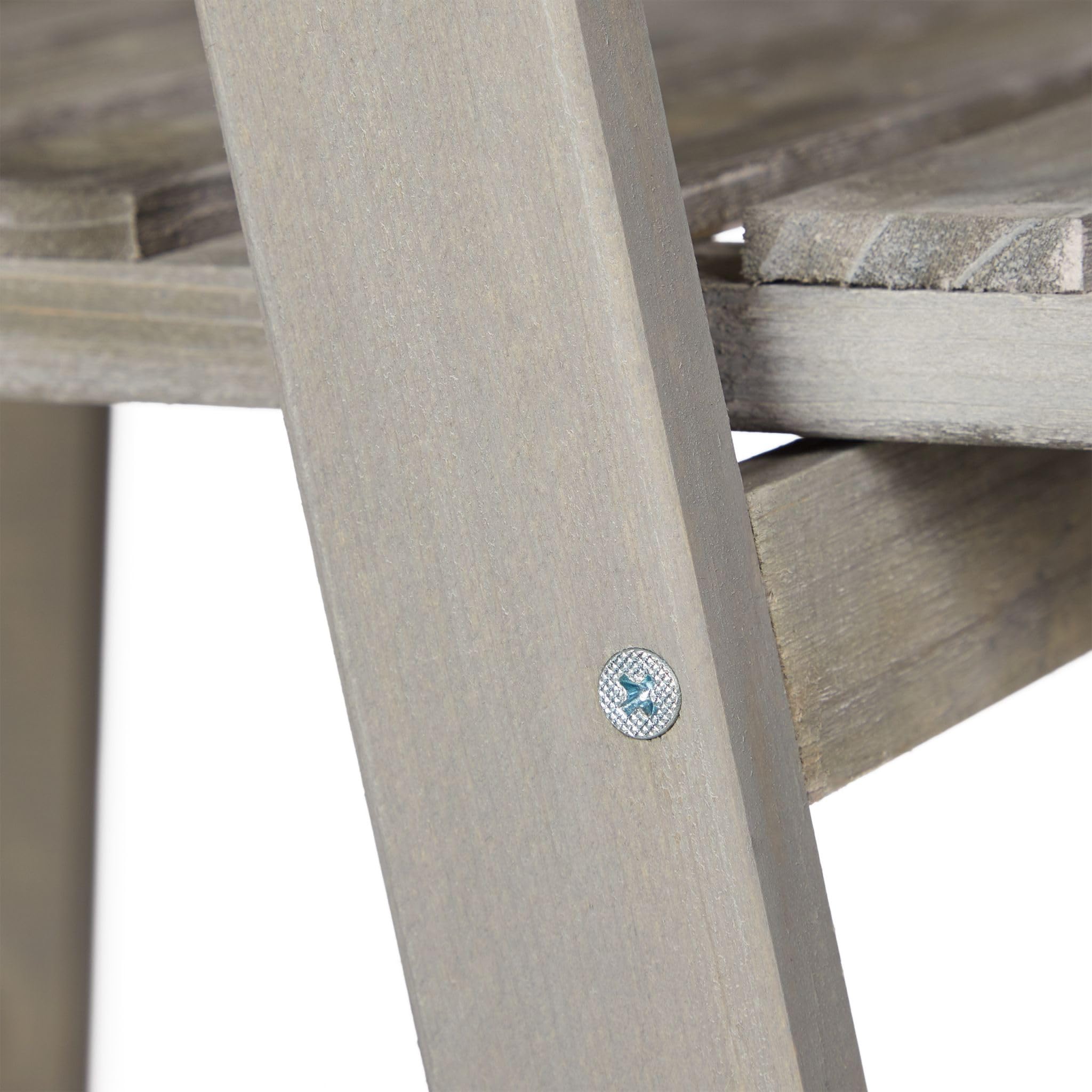 Helloshop26 Scaffale per piante design moderno soggiorno giardino 51,5 x 41 x 24 cm pieghevole pratico in legno grigio 13_0006938