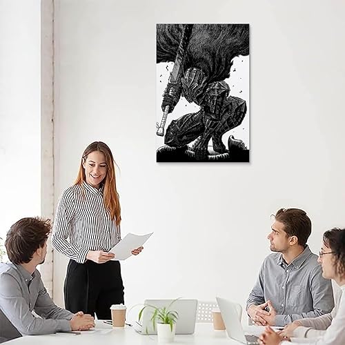Miniatura 5 de Berserk - Póster de anime para pared, diseño moderno de dormitorio familiar, para decoración de habitación, 16 x 24 pulgadas (15.7 x 23.6 in)