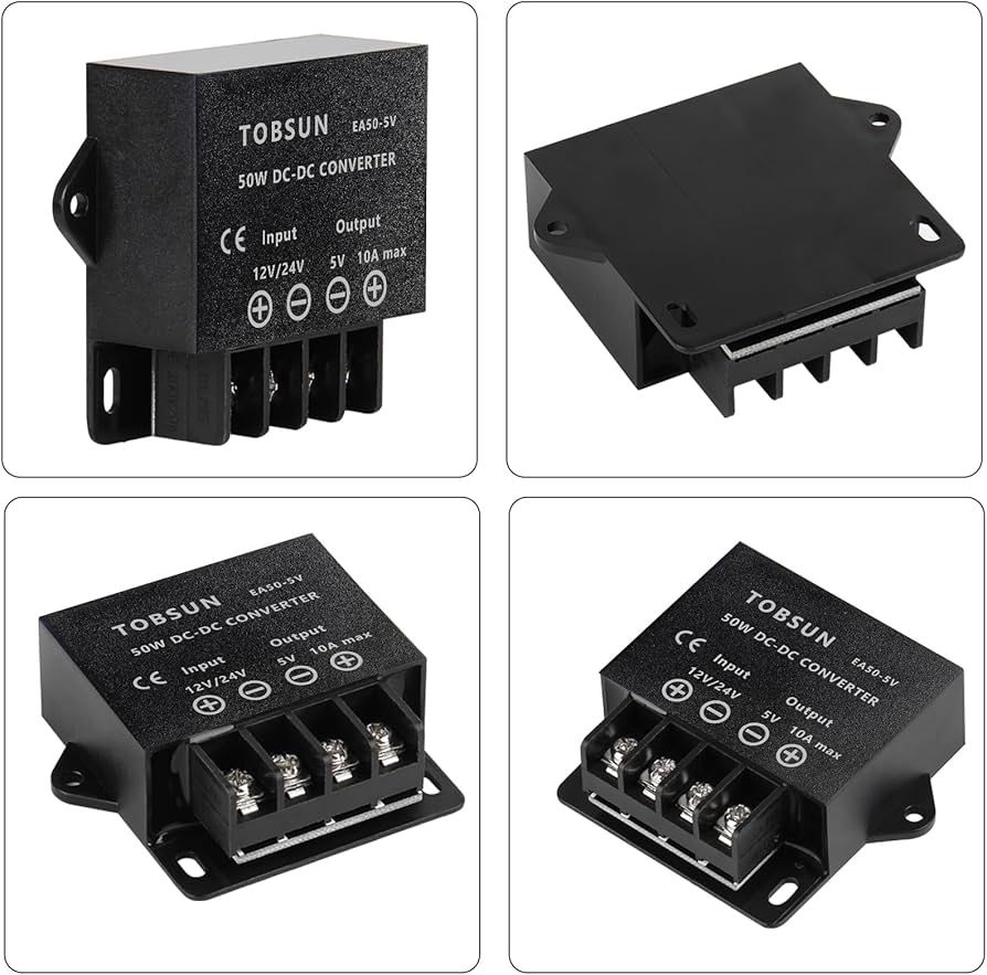 Buck Converter 12v To 5v DAOKI 2Pcs 12v To 5v 5A Converter Step-Down Power Supply 24V / 12V To 5V 5A DC 9V-36V Step-Down To DC 5V-5.3V 3.5-6A Volt Transformer Voltage Regulator