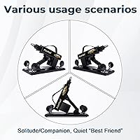 Vista 6 de AUXFUN - Máquina sexual automática de empuje con conector 3XLR juguetes sexuales manos libres, juguetes sexuales para parejas, adultos, hombres