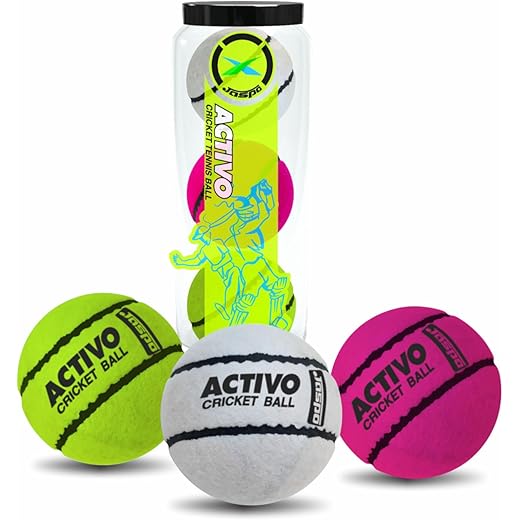 jaspo Super Cricket Tennis Ball Pack of 3 66mm 66 Mm