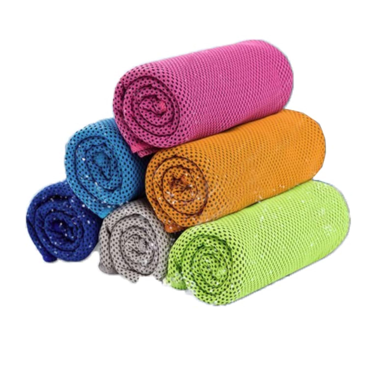 Pour Yoga Camping Lot 8 Serviettes Rafraîchissantes - 101x30cm