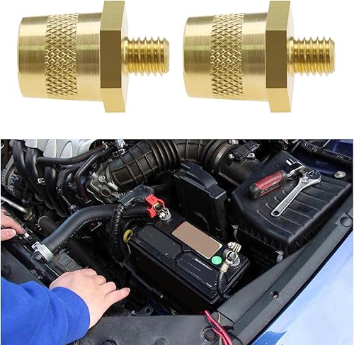 Miniatura 2 de The Lord of the Tools Adaptador de poste de batería M6, extensor negativo y positivo, extensor de perno de liberación de terminales de batería,