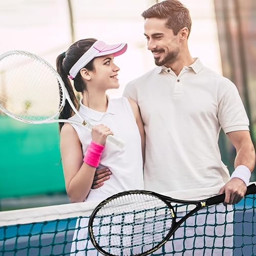 Miniatura 6 de Raquetas de tenis  Juego de raquetas de tenis de 27 pulgadas para principiantes, incluye 4 pelotas de tenis, 2 overgrips y 2 bolsas de tenis