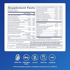 Pure Encapsulations O.N.E. Multivitamin - Once Daily Multivitamin with Antioxidant Complex Metafolin, CoQ10, and Lutein to Support Vision, Cognitive Function, and Cellular Health* - 30 Capsules