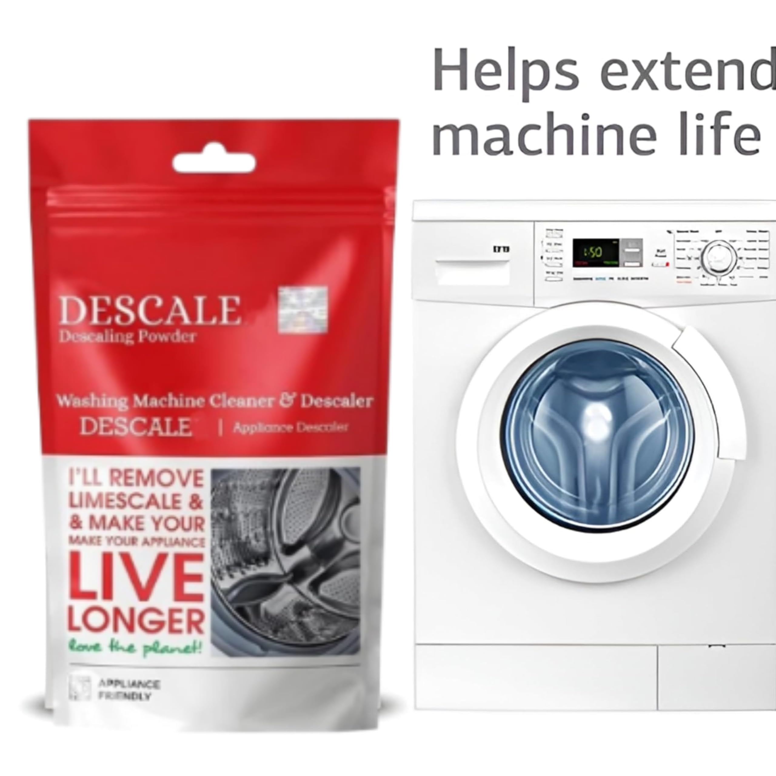 Washing Machine Drum Cleaning Powder Descaling Powder For Top & Front Load compatible with IFB ESSENTIALS DESCAL Washing Machine Washing & Drum Cleaner Scale Remover (Pack of 1) 3