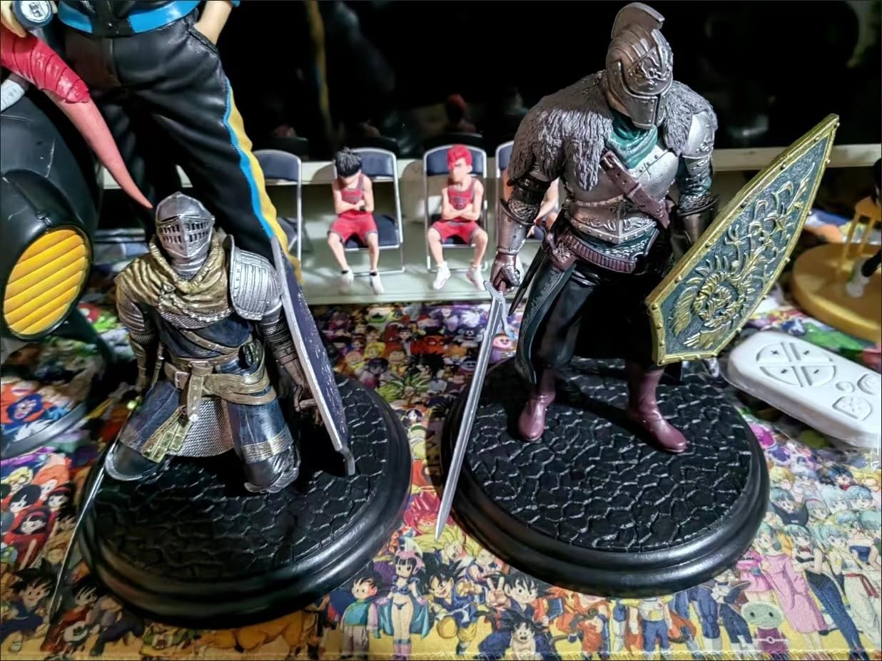 Ognisko Led Czarna Rycerz Faraam Figurka Rzeźba Artorias Solaire Abysswalker Figurka Prezent (C)