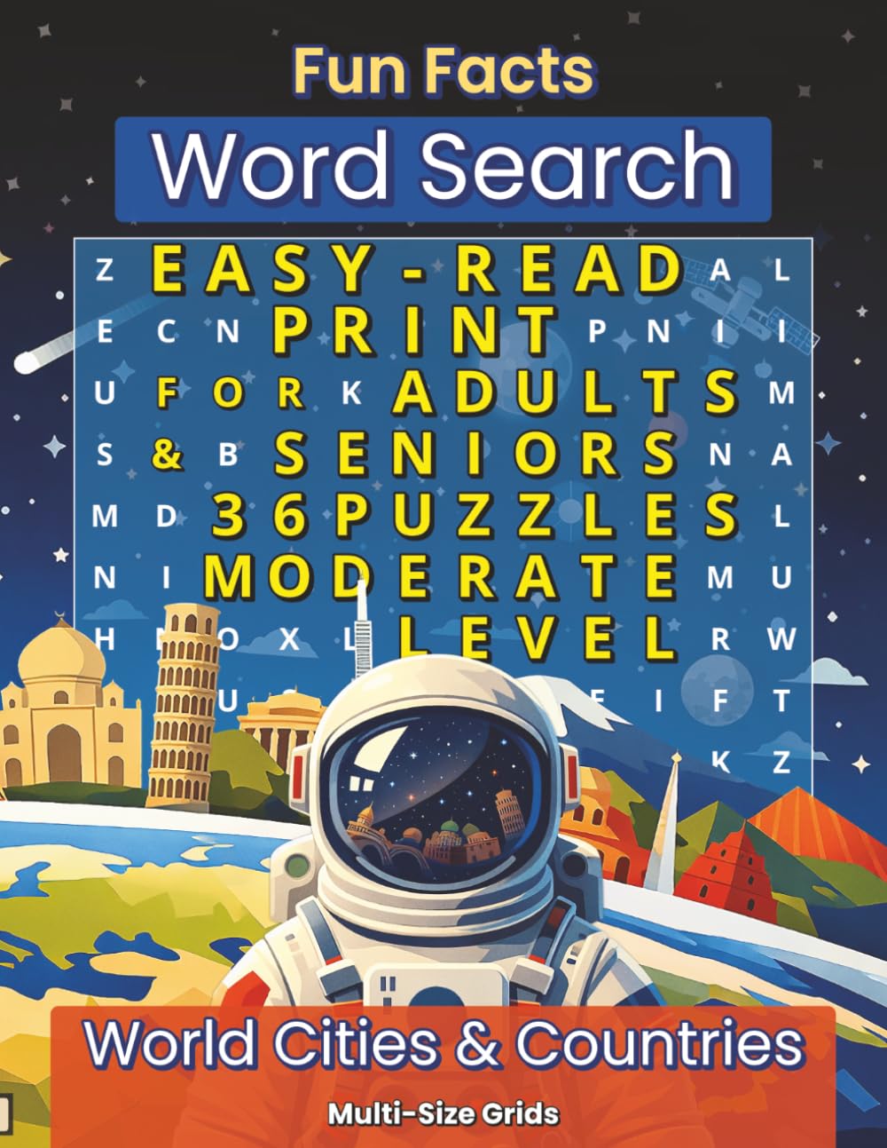 Fun Facts Word Search: World Cities and Countries (Fun Facts Word Search: World Culture & Travel Series)