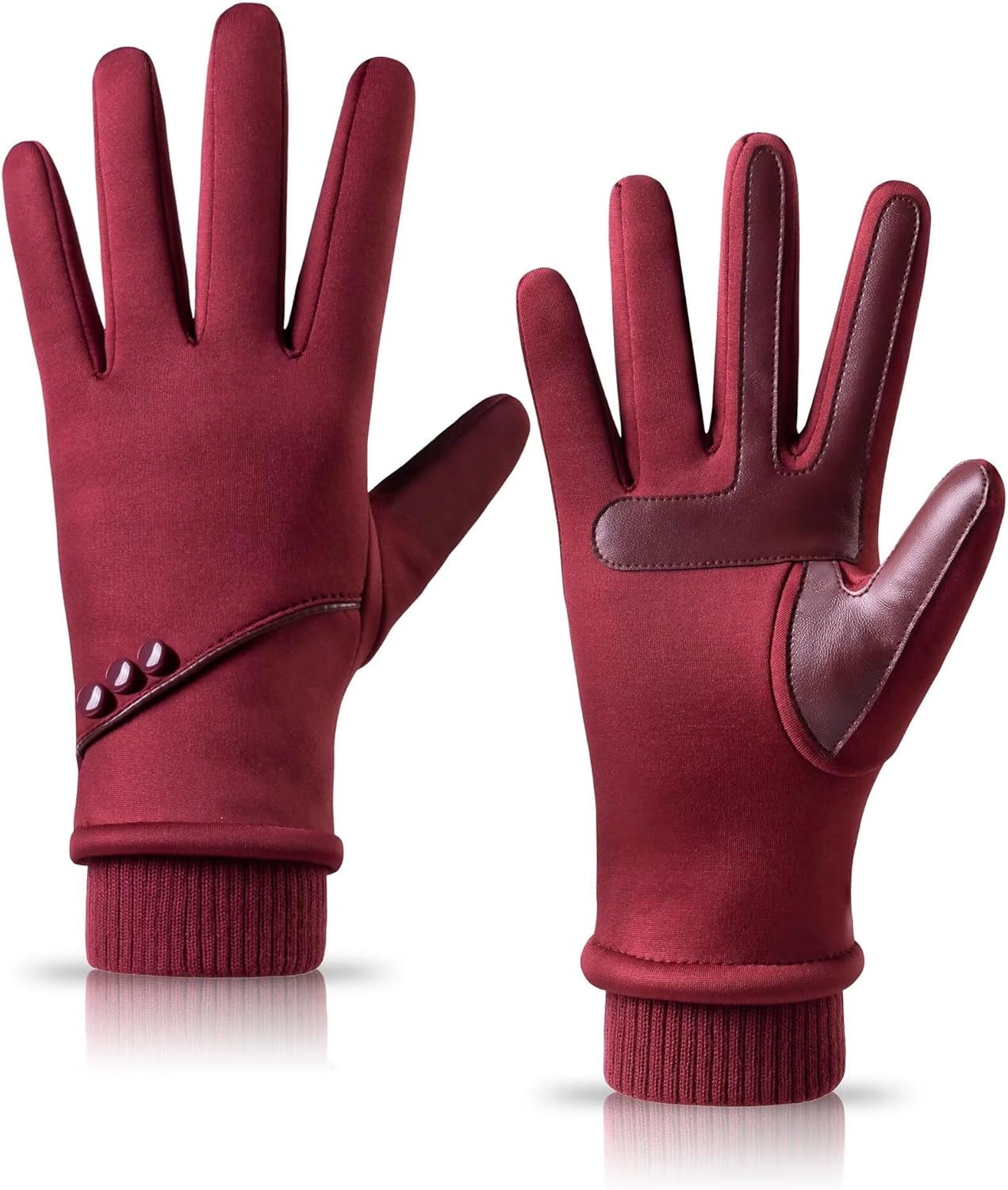 rivmount Winterhandschoenen voor heren en dames, thermische handschoenen, waterdichte fietshandschoenen, winddichte touchscreen-handschoenen, warme
