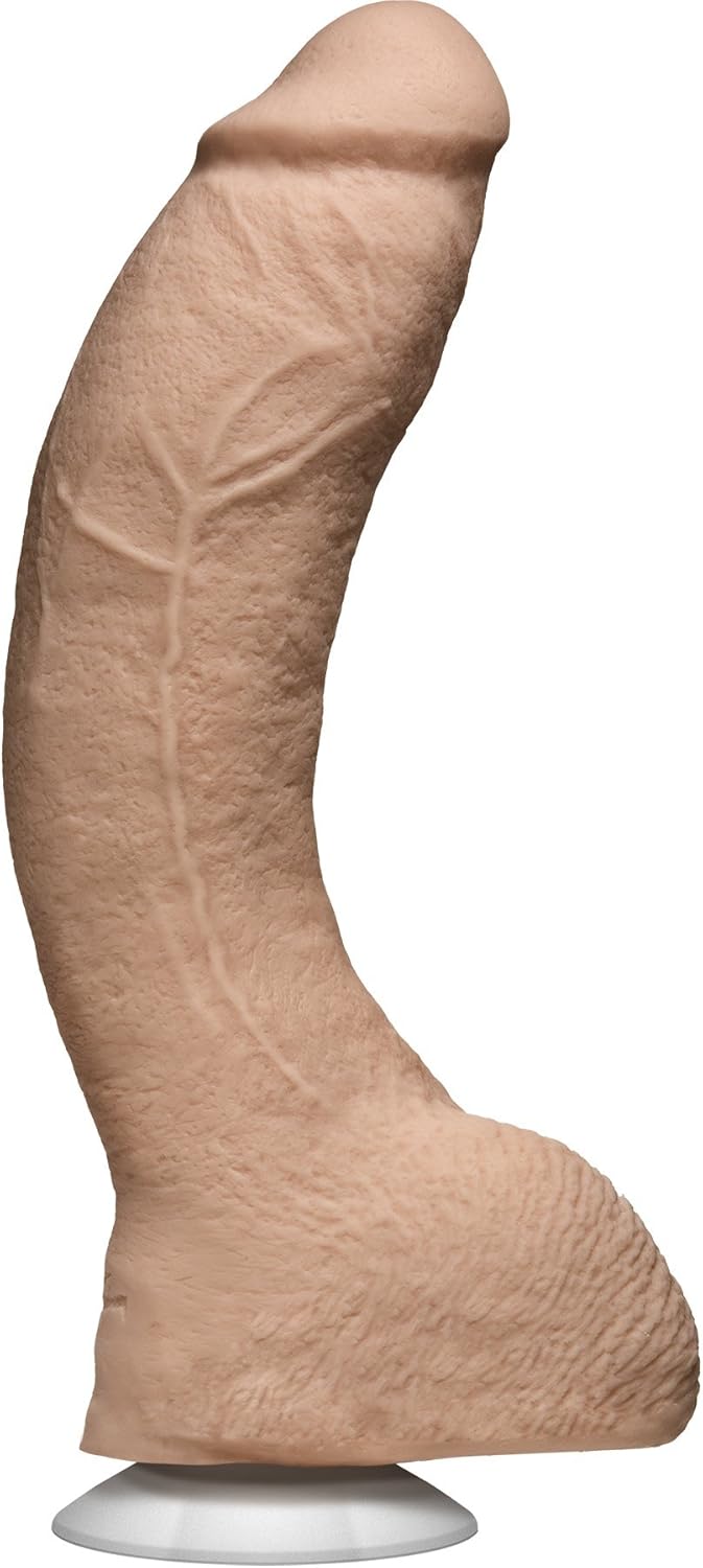 Doc Johnson Signature Series - Jeff Stryker - 10 Inch Realistic ULTRASKYN Dildo with Removable Vac-U-Lock Suction Cup - F-Machine & Harness Compatible - for Adults Only, Vanilla