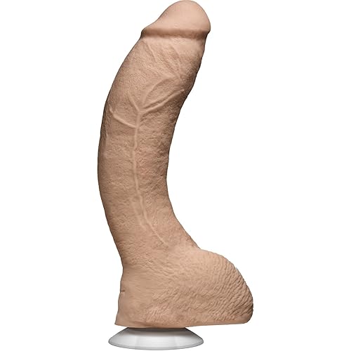 Doc Johnson Signature Series - Jeff Stryker - 10 Inch Realistic ULTRASKYN Dildo with Removable Vac-U-Lock Suction Cup - F-Machine & Harness Compatible - for Adults Only, Vanilla
