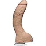 Signature Series - Jeff Stryker - 10 Inch Realistic ULTRASKYN Dildo with Removable Vac-U-Lock Suction Cup - F-Machine & Harness Compatible - for Adults Only, Vanilla