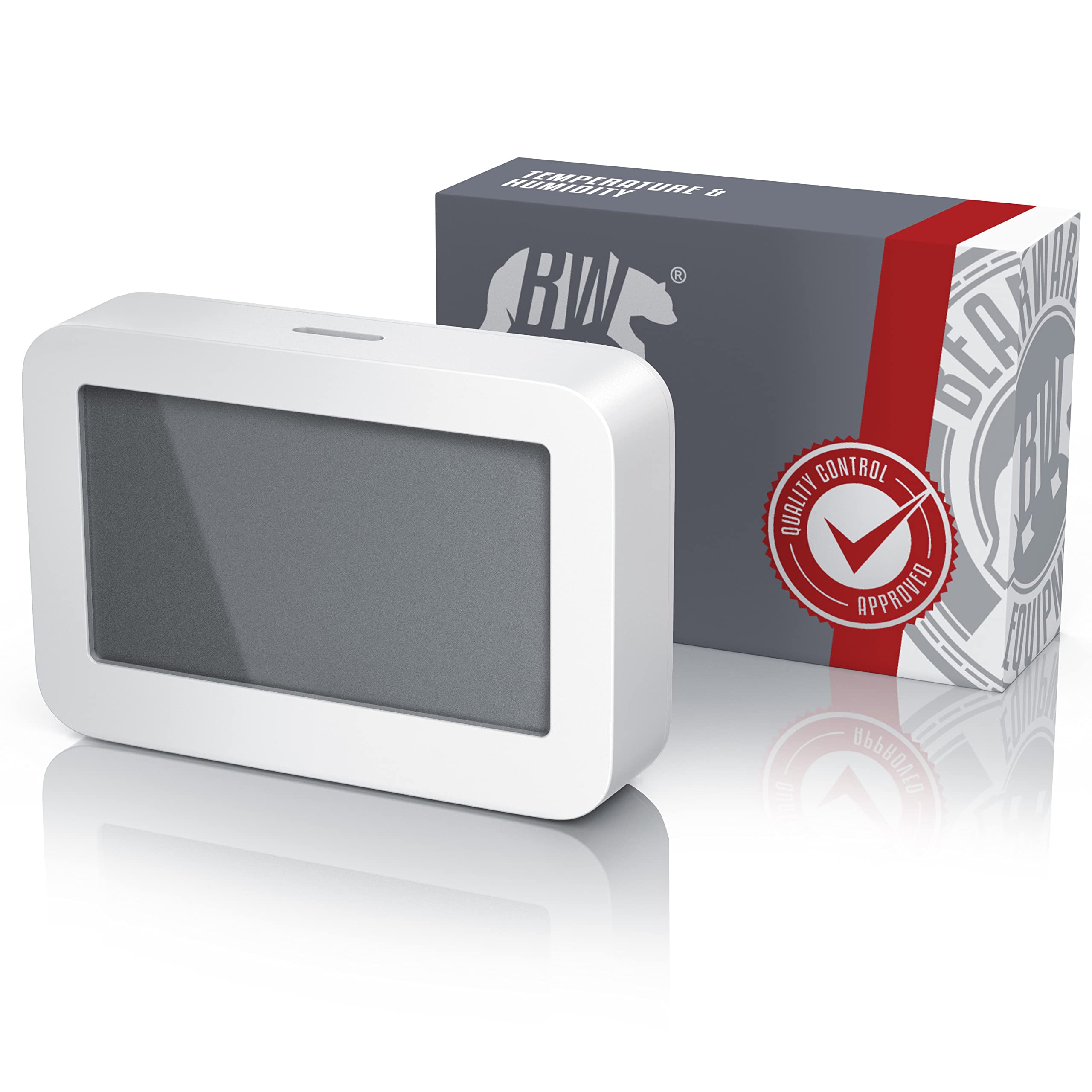 Thermomètre hygromètre digital d'intérieur, température et humidité, affichage LCD, blanc