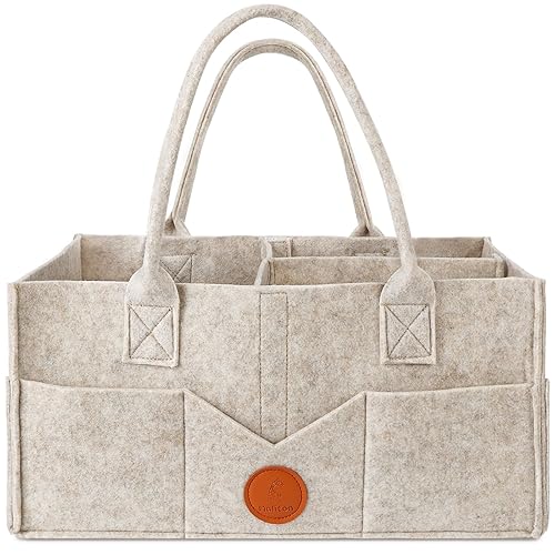 Miniatura 10 de Maliton Organizador de pañales  Organizador de pañales para almacenamiento de guardería, organizador de pañales de fieltro para cosas de bebé con