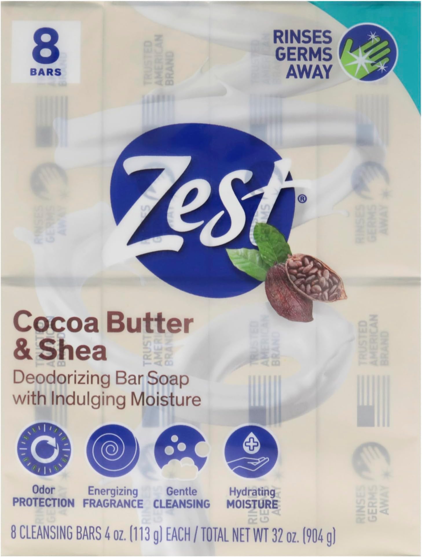 Bar Soap - 8 Bars - Enriched With Cocoa Butter And Shea for Ultra Moisturizing Cleansing - Leaves Your Body Feeling Silky Smooth And Deeply Moisturized
