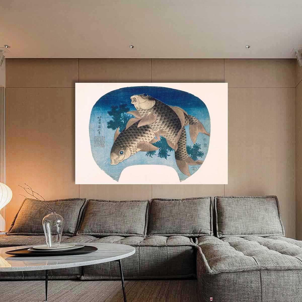 福引きの鯉 リビングルーム装飾画 玄関装飾画背景装飾画ii 福引きの鯉 リビングルーム装飾画 玄関装飾画W2