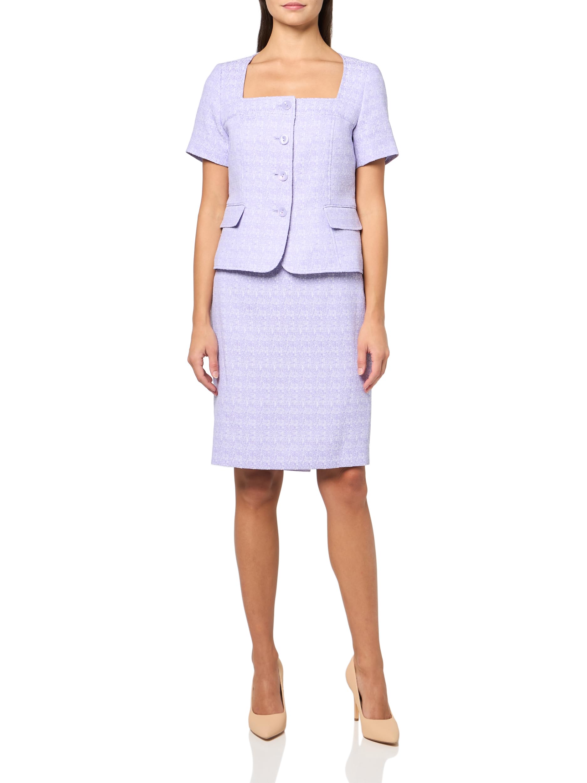 Le Suit Womens Jacket Skirt Suit
