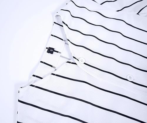 Miniatura 3 de babyhealthy Camiseta de béisbol con botones para niños, camiseta de manga corta a rayas, hipster, hip hop, para niños y niñas