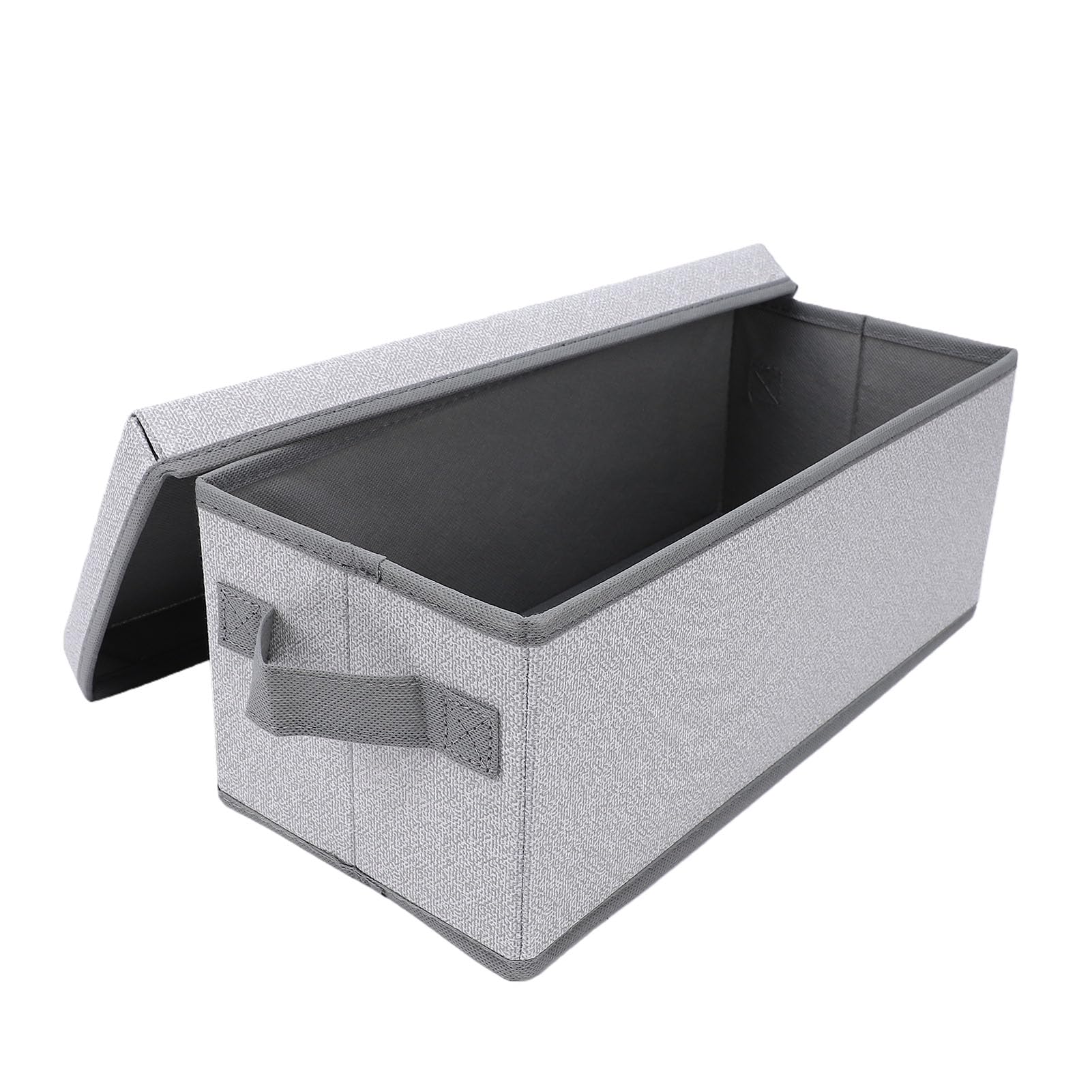Greensen 2 Pezzi Scatola Porta CD con Coperchio in Tessuto Non Tessuto Scatola Porta Dvd Contiene 35 Custodie Standard Pieghevole Impilabile Protezione Antipolvere per Desktop Casa Ufficio (#3)