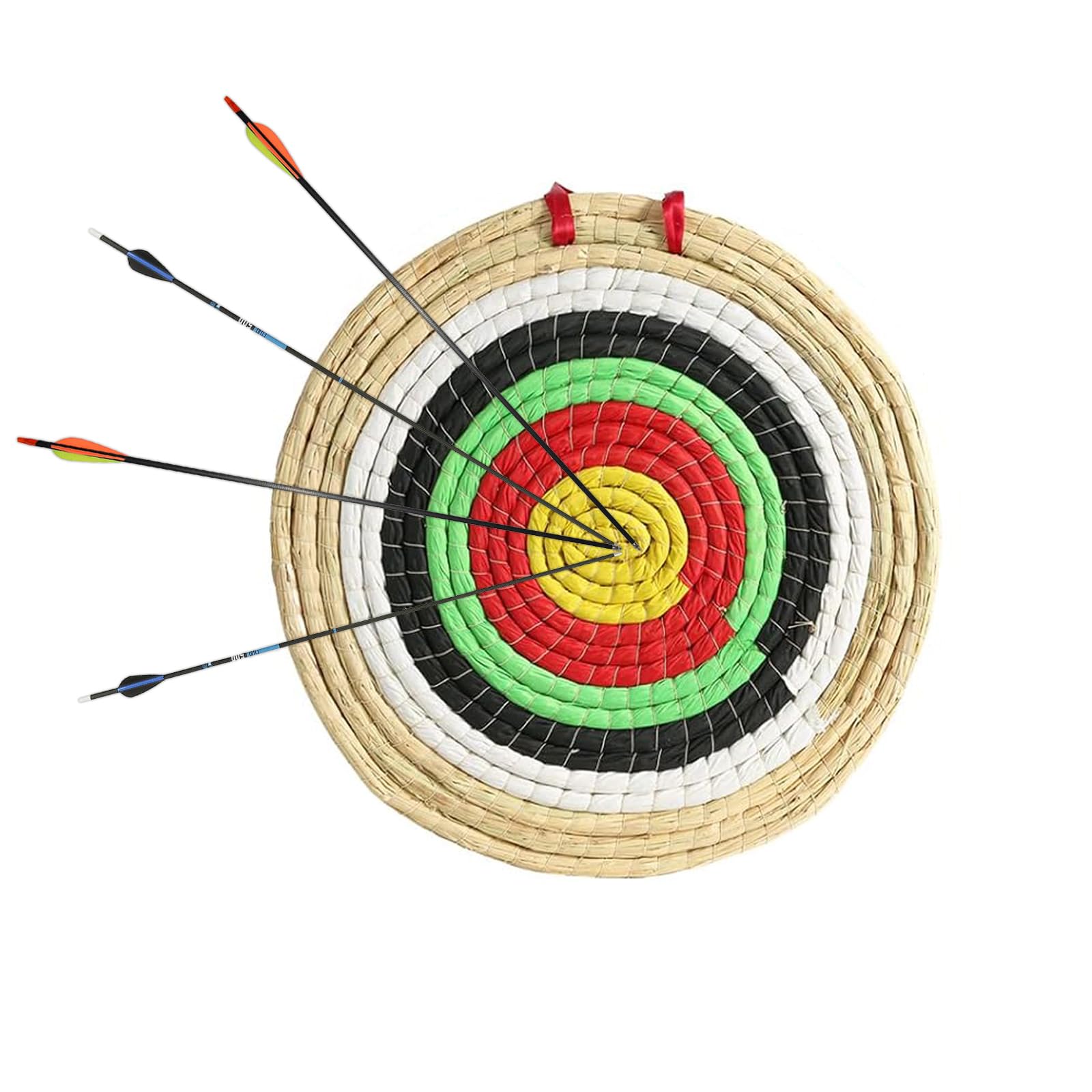 Cible de tir à l'arc - Cible de Paille,Tir à l'arc Traditionnelle en Paille,pour Les Sports de Plein Air,l'arc de Tir à l'arc,Les Fléchettes et la Pratique du Tir pour Adultes épaisseur 3 Couches