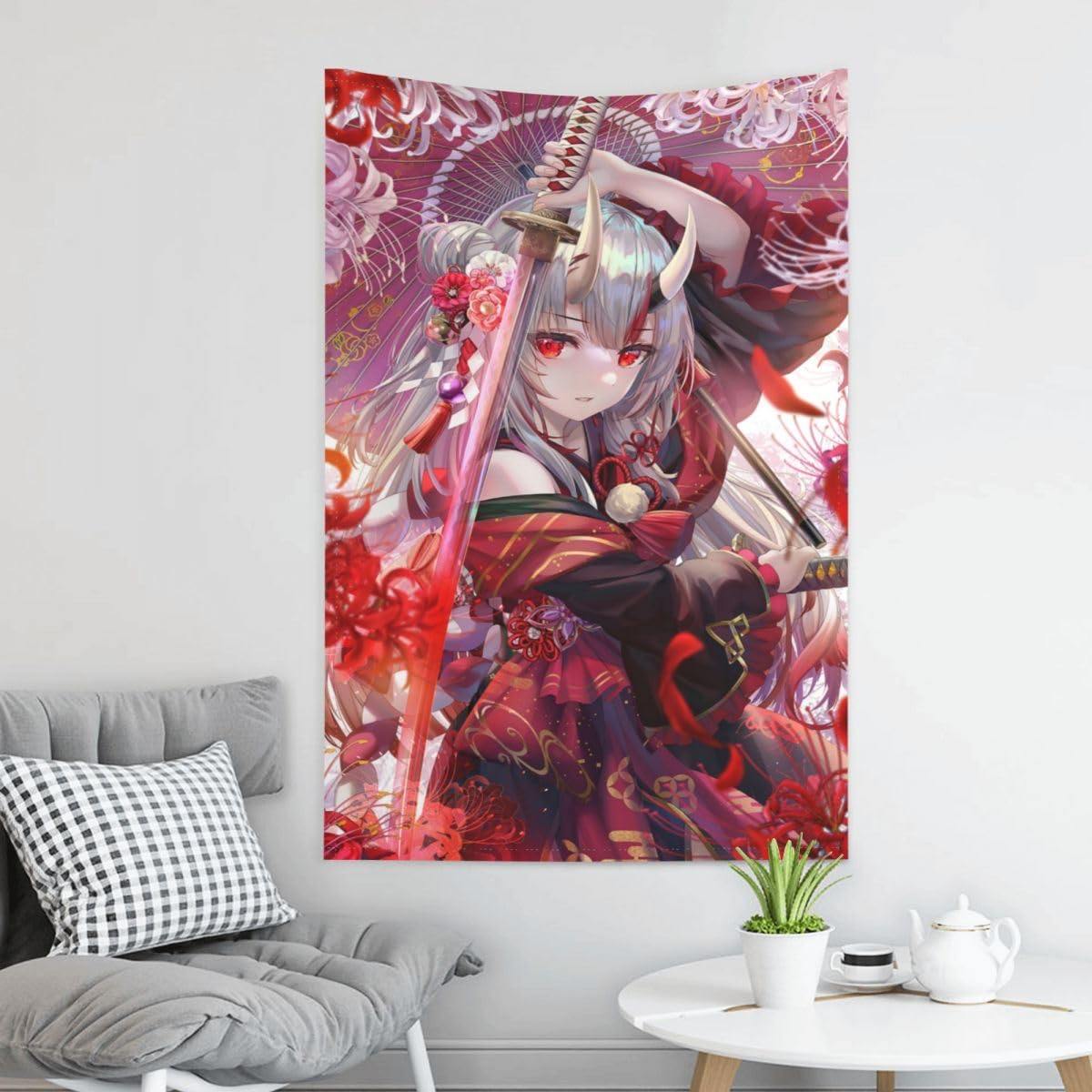 Amazon.co.jp: 百鬼あやめ13 2023新 タペストリー壁掛け おしゃれ 飾画