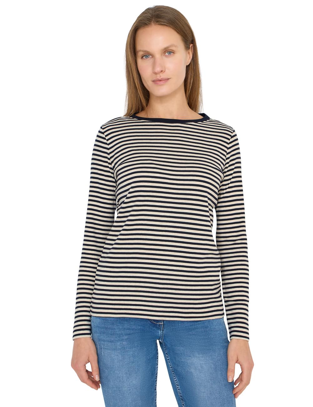 Cecil TOS Basic Melange Stripe T-Shi
