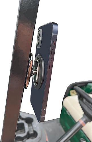 Miniatura 3 de Soporte y soporte magnético para carrito de golf, compatible con MagSafe. Se fija magnéticamente al carrito de golf o cualquier superficie metálica.