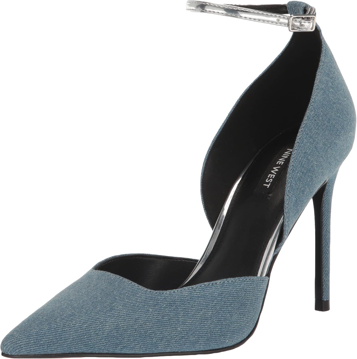 Nine West Women's FINDA Pump, Denim Blue 400, 8.5
