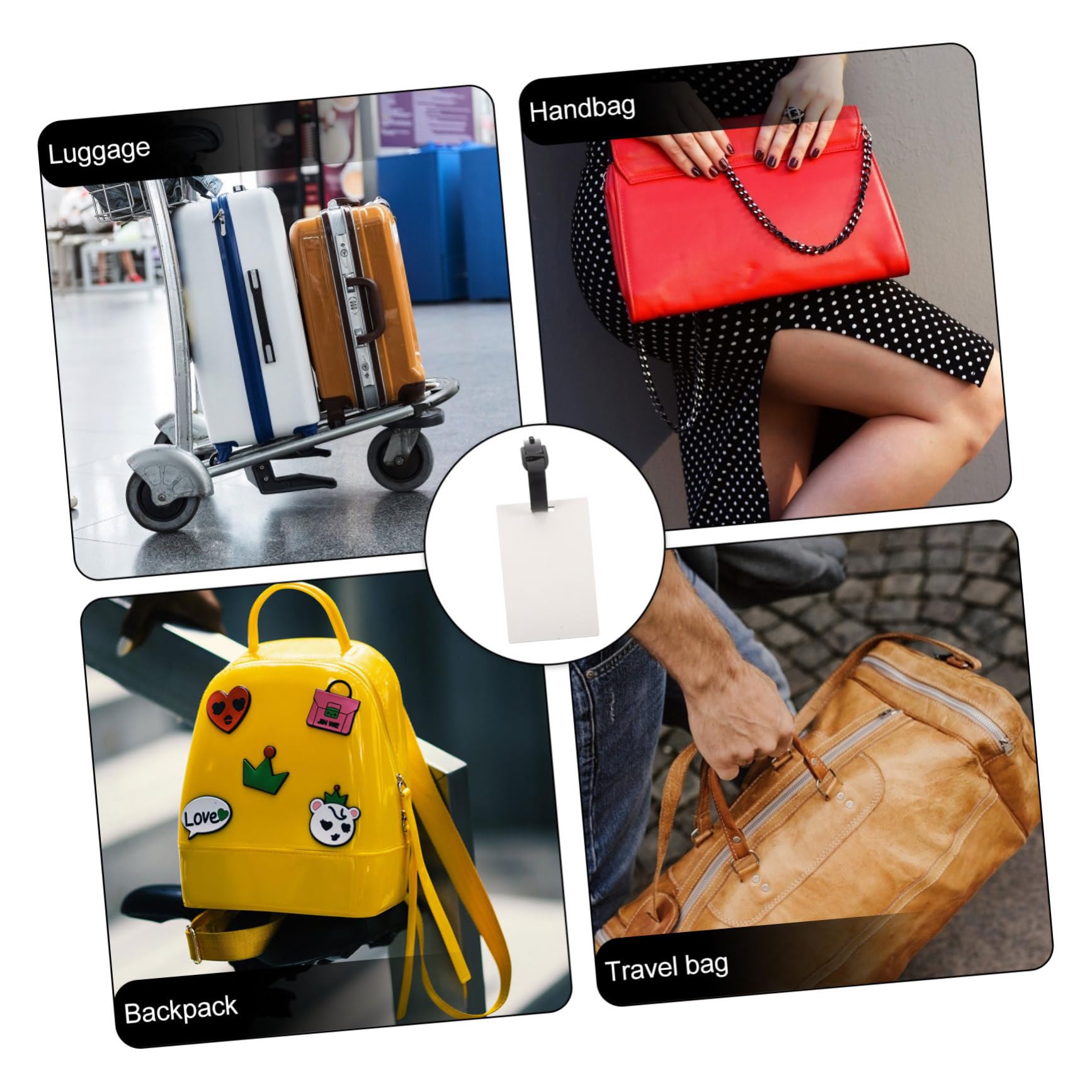 VALICLUD 20pezzi Etichette Per Bagagli Personalizzabili Per Trasferimento Termico Set Targhette Per Valigie Per Diy e Progetti Creativi