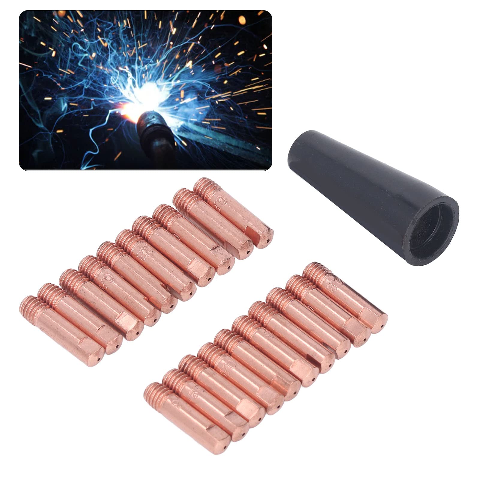 Gasless Nozzle, Gasless Nozzle Tip 21Pcs for Working