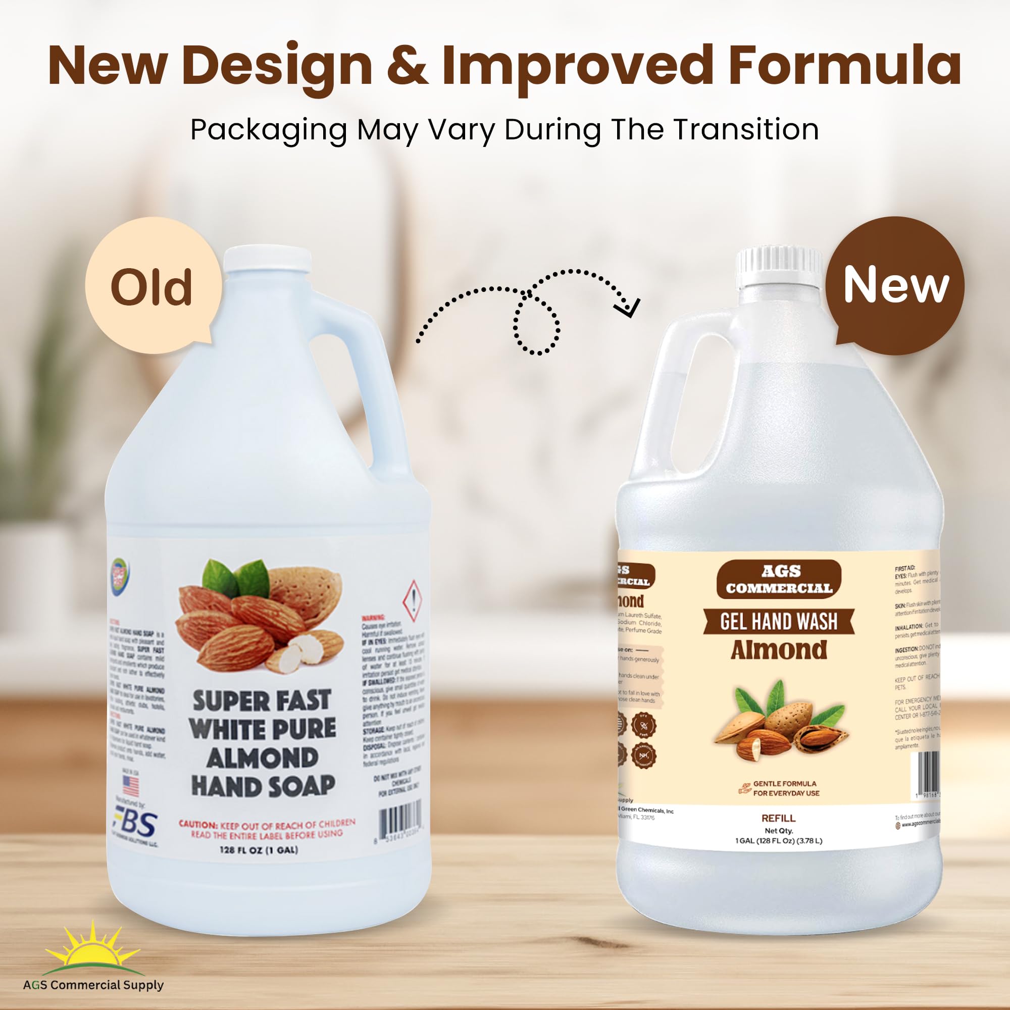 Ags Almond Liquid Hand Soap Refill Gallon Bulk Commercial Liquid
