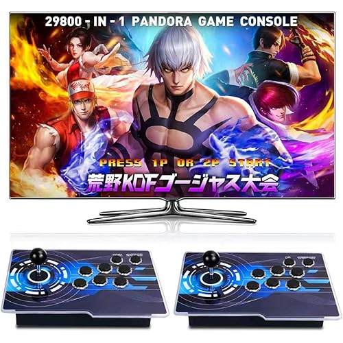 29800 in 1 Pandora's Box Retro Game Arcade Game Console with Two Separate Hosts for PC, Projector & TV 3D Games 1-4 Gamer Category Favorites List Save/Search/Hide/Pause/Delete