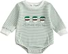 VISGOGO Unisex Baby Boy Girl Romper Waffle Newborn Infant Onesie Clothes Long Sleeve Bubble Oversized Romper Bodysuit Top