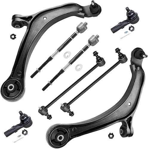 Miniatura 1065 de Detroit Axle - Kit de brazos de control de extremo delantero RWD para Dodge Ram 03-06 2500 3500, 2 brazos de control superior con rótula 2 varillas
