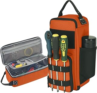 Bolsa de herramientas táctica, pequeña bolsa de herramientas, juego de organizador, impermeable y resistente a desgarros, almacenamiento de herramientas para artesanos, electricistas, mecánicos y