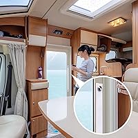 Vista 6 de 2 correas para puerta de caravana con 4 broches de botón de 18 pulgadas, correa de puerta corrediza para cámper RV con correa de escalera de barco a