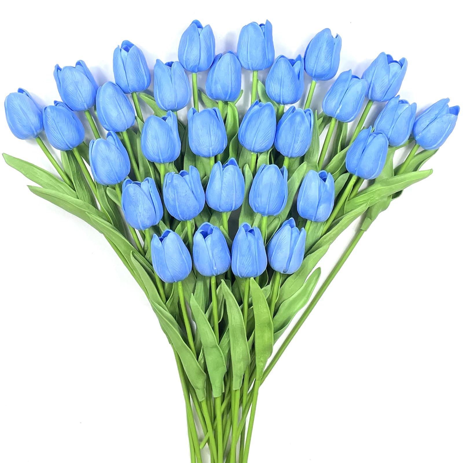 Subacy 30 PCS Artificial Tulips Real Touch Tulips