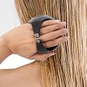 Finalize Hair Scalp Massager Shampoo Brush with Soft Silicone Bristles Comb Scrubber for Anti Dandruff Removal Head Massager Prevents Hair loss for Men, Women- (Black) gallery image